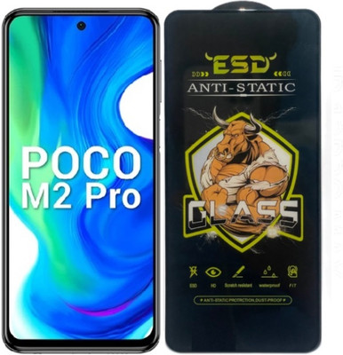 Resolute Edge To Edge Tempered Glass for Poco M2 Pro, ESD Tempered Glass, ESD Screen Protector, Anti Static, Screen Protector(Pack of 1)
