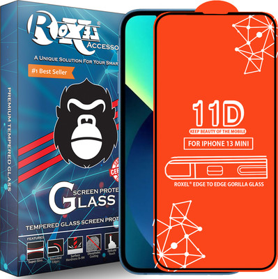 Roxel Edge To Edge Tempered Glass for Iphone 13 Mini(Pack of 1)