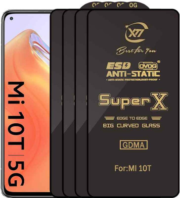 GDMA Edge To Edge Tempered Glass for MI 10T(Pack of 4)