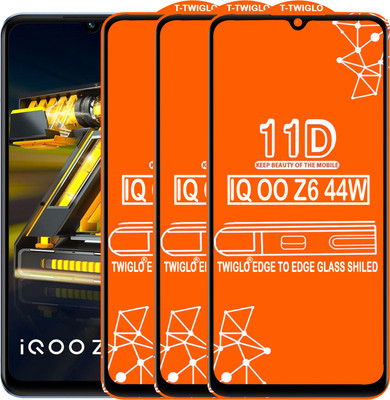 Flipkart SmartBuy Edge To Edge Tempered Glass for IQOO Z6 44W(Pack of 3)