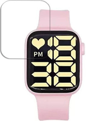 SOMTONE Edge To Edge Tempered Glass for Big White LED Digital Watch for Boys Kids SMARTWATCH SCREEN GUARD(Pack of 1)