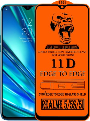CYOR Edge To Edge Tempered Glass for REALME 5(Pack of 1)