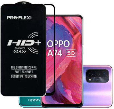 SM Styles Edge To Edge Tempered Glass for Oppo A74 5G(Pack of 1)