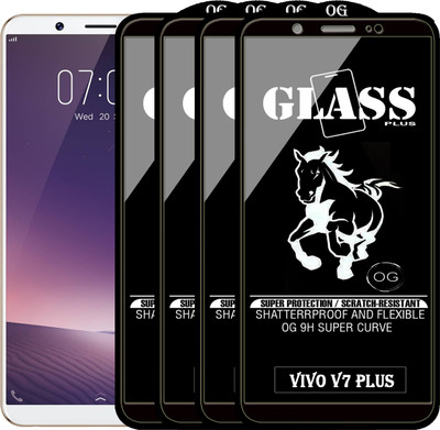 PFOAM Edge To Edge Tempered Glass for VIVO V7 Plus(Pack of 4)