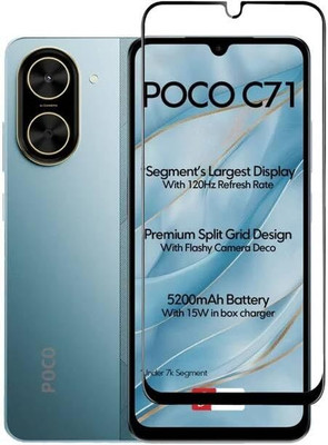 iCopertina Edge To Edge Tempered Glass for POCO C71 5G(Pack of 1)