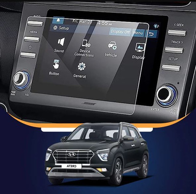 HCSP Edge To Edge Tempered Glass for HYUNDAI CRETA (8 INCH) 2020 HYUNDAI CRETA (8 INCH) SCREEN GUARD(Pack of 1)