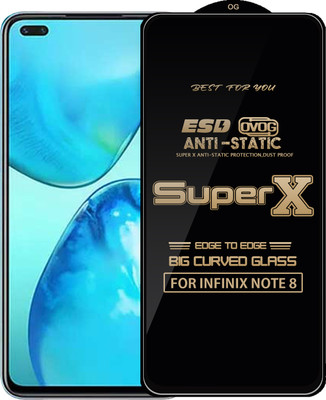 Qyist Edge To Edge Tempered Glass for INFINIX NOTE 8(Pack of 1)