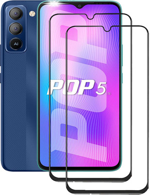 NKCASE Edge To Edge Tempered Glass for Tecno Pop 5 LTE(Pack of 2)