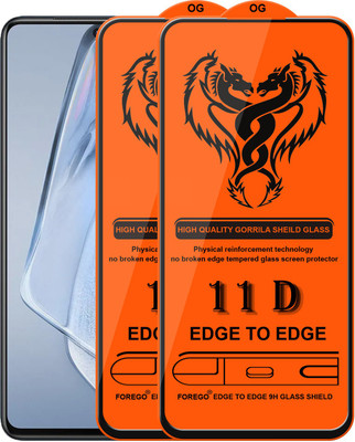 Forego Edge To Edge Tempered Glass for IQOO 7(Pack of 2)