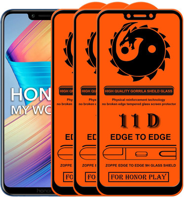 1DOLLAR Edge To Edge Tempered Glass for Honor Play -11D (Packof 3)(Pack of 3)