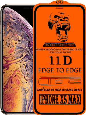 CYOR Edge To Edge Tempered Glass for Apple iPhone XS Max(Pack of 1)