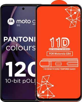 Roxel Edge To Edge Tempered Glass for Motorola G84(Pack of 1)