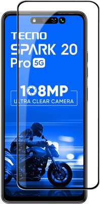 OneTech Edge To Edge Tempered Glass for Tecno Spark 20 Pro 5G Screen Protector(Pack of 1)