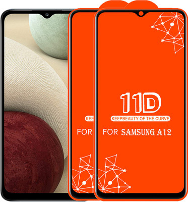 HQ Protection Edge To Edge Tempered Glass for Samsung Galaxy A12(Pack of 2)