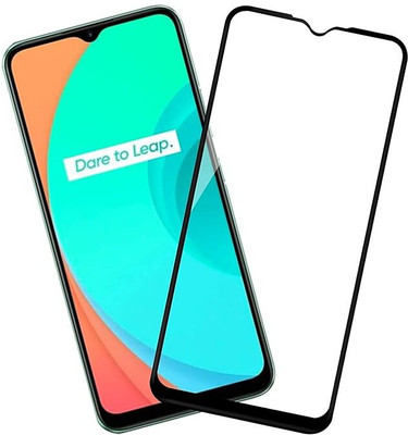 iCopertina Edge To Edge Tempered Glass for REALME C15(Pack of 1)