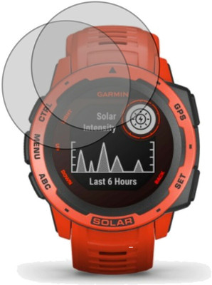 RapTag Edge To Edge Tempered Glass for Com Garmin Instinct Solar Smartwatch(Pack of 2)
