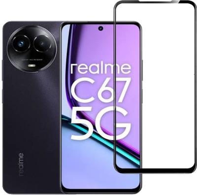 Hyper Edge To Edge Tempered Glass for Realme C67 5G, realme C67(Pack of 1)