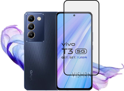 NEXZONE Edge To Edge Tempered Glass for vivo T3 5G(Pack of 1)
