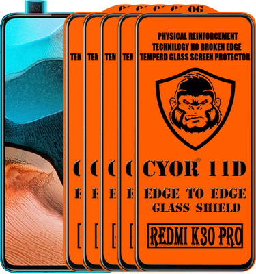 CYOR Edge To Edge Tempered Glass for REDMI K30 PRO(Pack of 5)