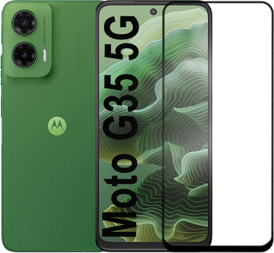 Knotyy Edge To Edge Tempered Glass for Motorola G35 5G, Moto G35 5G(Pack of 1)