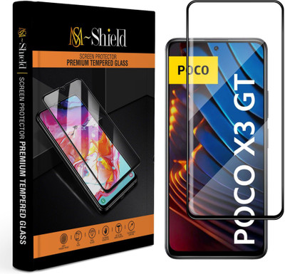 MS-Shield Edge To Edge Tempered Glass for POCO X3 GT(Pack of 1)