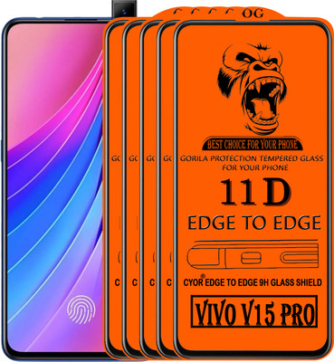 CYOR Edge To Edge Tempered Glass for VIVO V15 PRO(Pack of 5)