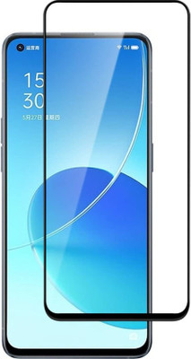 DMJHP Edge To Edge Tempered Glass for Oppo Reno 6(Pack of 1)