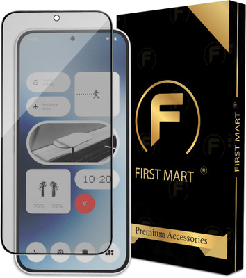 FIRST MART Edge To Edge Tempered Glass for Nothing Phone (2a) 5G, Nothing 2A, Nothing Phone (2a) 5G, Nothing 2A Plus, Matte Finish Glass(Pack of 1)