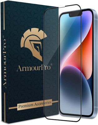ArmourPro Edge To Edge Tempered Glass for iPhone 16E, iPhone 14, Apple iPhone 14, iPhone 13 Pro, Apple 16E, Apple iPhone 13(Pack of 1)