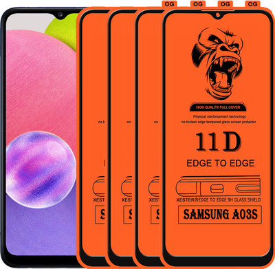 PFOAM Edge To Edge Tempered Glass for SAMSUNG GALAXY A03S(Pack of 4)