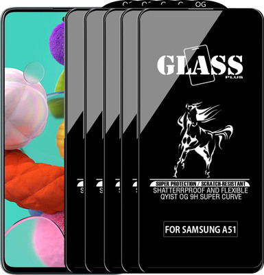 Qyist Edge To Edge Tempered Glass for SAMSUNG GALAXY A51(Pack of 5)