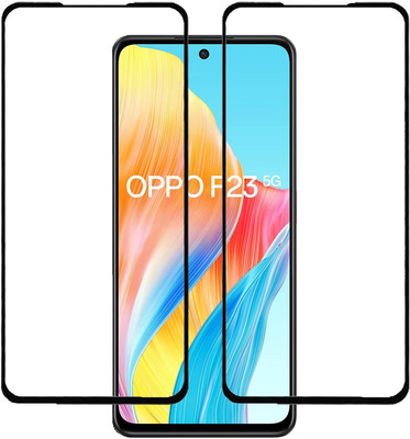 KMPERED Edge To Edge Tempered Glass for Oppo F23, Oppo F23 5G(Pack of 2)