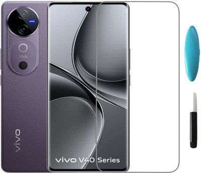 Hyper Edge To Edge Tempered Glass for vivo V40, Vivo V40(Pack of 1)