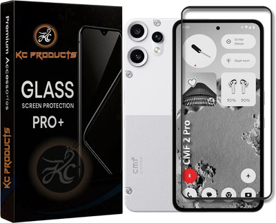 KC PRODUCTS Edge To Edge Tempered Glass for CMF Nothing Phone 2 Pro 5G, with Easy Self Installation Kit(Pack of 1)