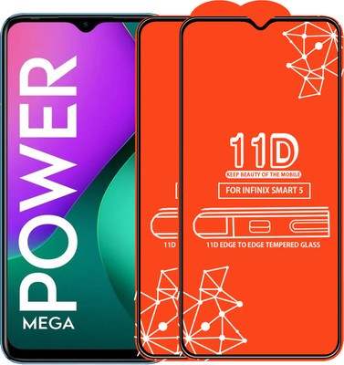 Qyist Edge To Edge Tempered Glass for Infinix Smart 5(Pack of 2)