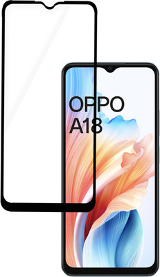 HUPSHY Edge To Edge Tempered Glass for OPPO A18(Pack of 1)