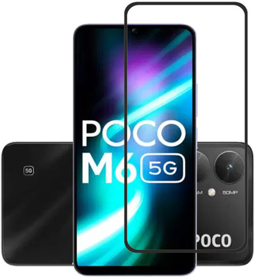 INFINITYWORLD Edge To Edge Tempered Glass for Redmi 13C 5G, Redmi 13C 4G, Poco C65, Poco M6 5G(Pack of 1)