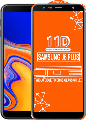 TWIGLO Edge To Edge Tempered Glass for SAMSUNG J6 PLUS(Pack of 1)