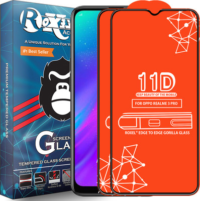Roxel Edge To Edge Tempered Glass for Realme 3 Pro(Pack of 2)