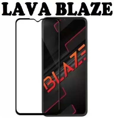 O2MG Edge To Edge Tempered Glass for LAVA Blaze(Pack of 1)