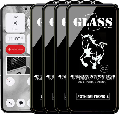 PFOAM Edge To Edge Tempered Glass for NOTHING PHONE 2(Pack of 4)