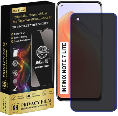 yug emporium Edge To Edge Tempered Glass for Infinix note 7 Lite Privacy Tempered| Edge-to-Edge Full Screen Protection| Premium Tempered Screen Guard with Tempered Glass for Infinix note 7 Lite – Clear & Scratch Proof| 9H Hardness Full Coverage| Bubble-Free UV Adhesive Screen Protector(Pack of 1) yug emporium Edge To Edge Tempered Glass for Infinix note 7 Lite Privacy Tempered| Edge-to-Edge Full Screen Protection| Premium Tempered Screen Guard with Tempered Glass for Infinix note 7 Lite – Clear & Scratch Proof| 9H Hardness Full Coverage| Bubble-Free UV Adhesive Screen Protector(Pack of 1)