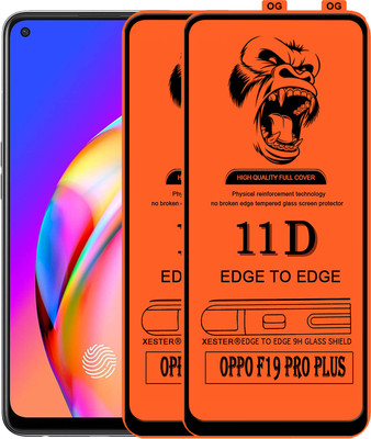 PFOAM Edge To Edge Tempered Glass for OPPO F19 PRO PLUS 5G(Pack of 2)