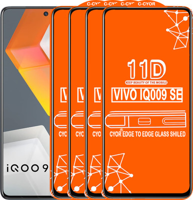 CYOR Edge To Edge Tempered Glass for VIVO IQ009 SE(Pack of 4)
