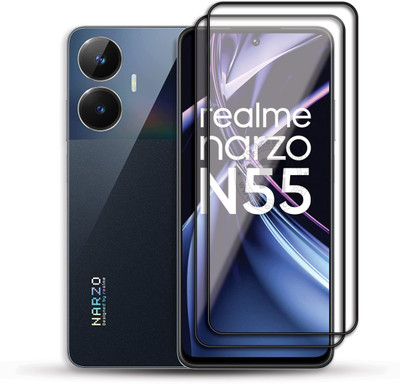 PROACCS Edge To Edge Tempered Glass for REALME NARZO N55(Pack of 2)