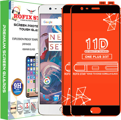 Rofix star Edge To Edge Tempered Glass for OnePlus 3(Pack of 2)