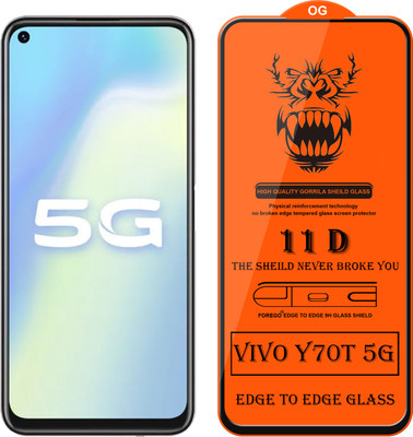 Forego Edge To Edge Tempered Glass for Vivo Y70T(Pack of 1)