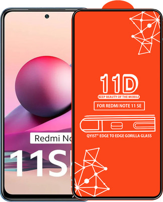 Qyist Edge To Edge Tempered Glass for Redmi Note 11 Se(Pack of 1)