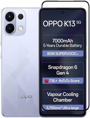 Bodoma Edge To Edge Tempered Glass for OPPO K13 5G(Pack of 1)
