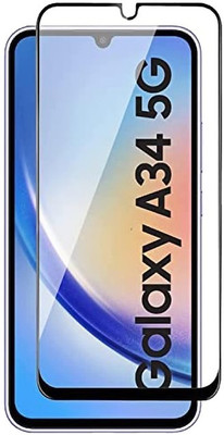 ChutPutMart Edge To Edge Tempered Glass for Premium Protector Full HD Samsung Galaxy A34 5G(Pack of 1)